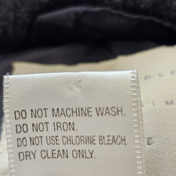 J. Jill Charcoal Gray Wool Blend Quilted Down Puffer Coat Size Small - Picture 5 of 8